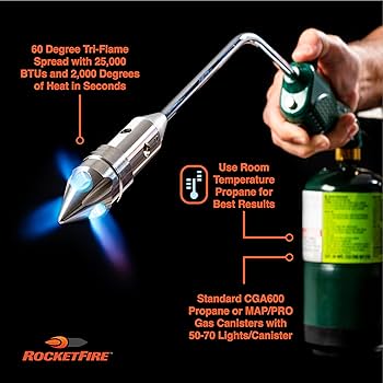 RocketFire™ Torch for Grills, Campfires & Pits
