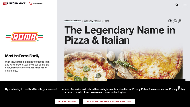 Roma Pizza & Italian Food Service
