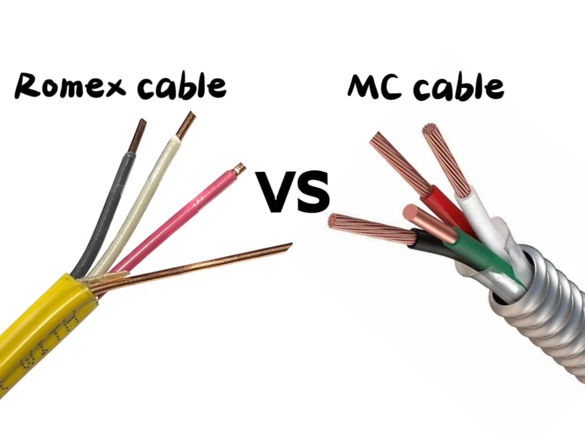 Romex vs. MC Cable vs. THHN