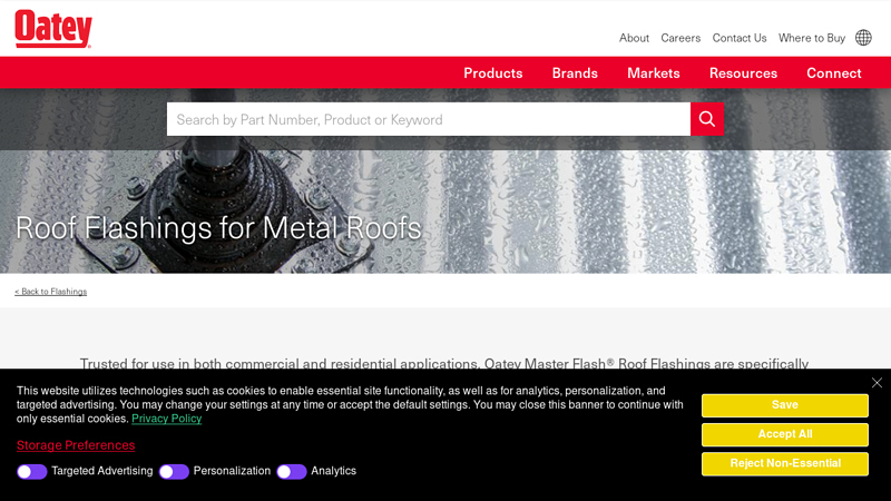 Roof Flashings for Metal Roofs