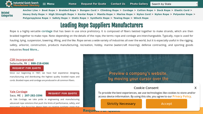 Rope Manufacturers