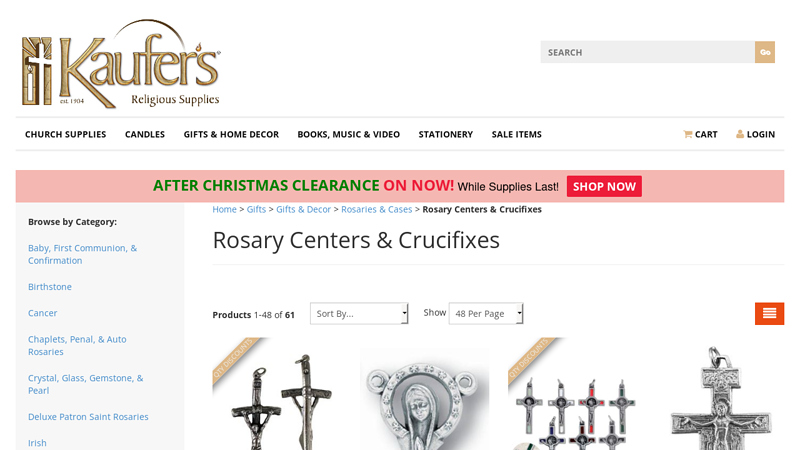 Rosary Centers & Crucifixes