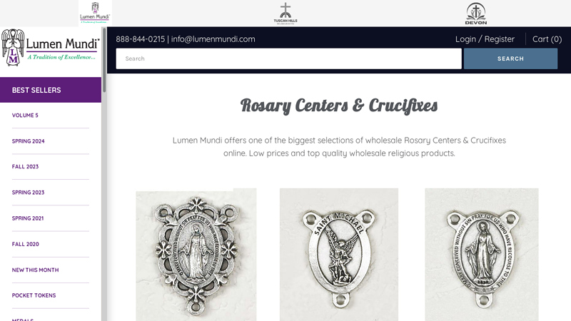 Rosary Centers & Crucifixes