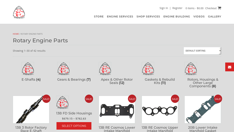 Rotary Engine Parts - RotaryEngine.com