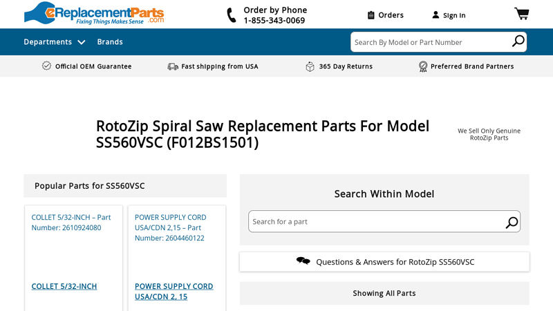 RotoZip Saw SS560VSC