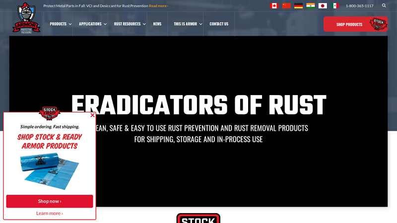 Rust Prevention Packaging