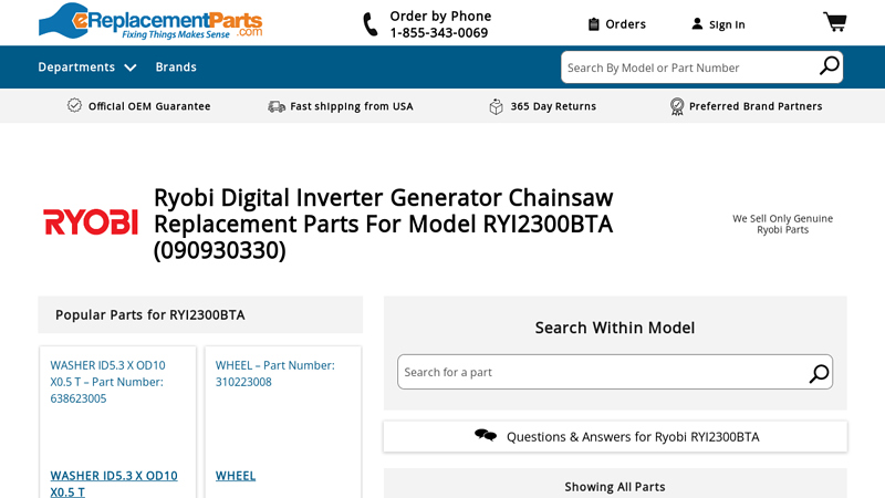 Ryobi Chainsaw RYI2300BTA