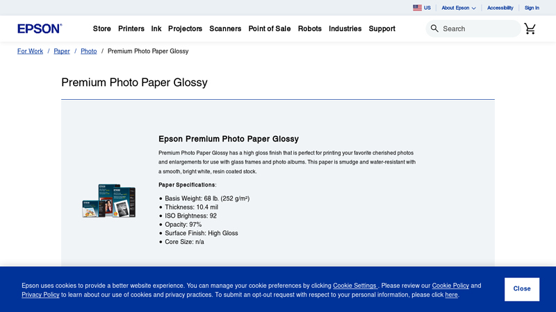S041289Premium Photo Paper Glossy, 13