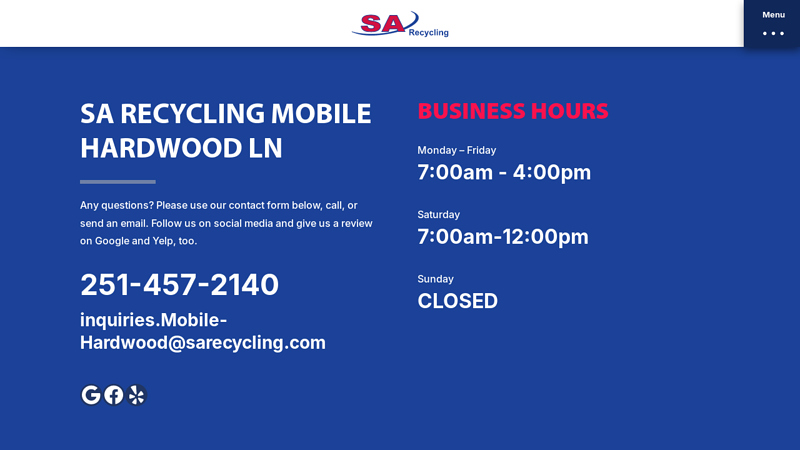SA Recycling Mobile Hardwood Ln
