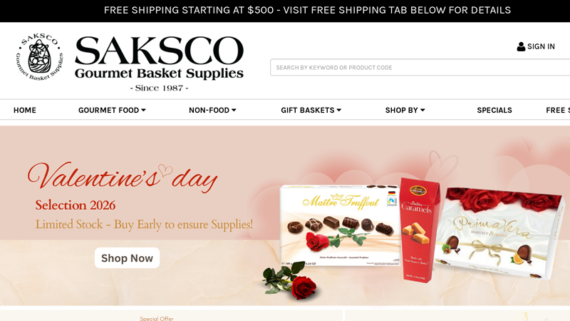 SAKSCO: +Gift Basket Supplies