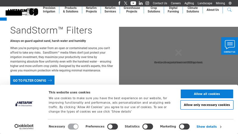 SandStorm™ Media and sand gravel filters