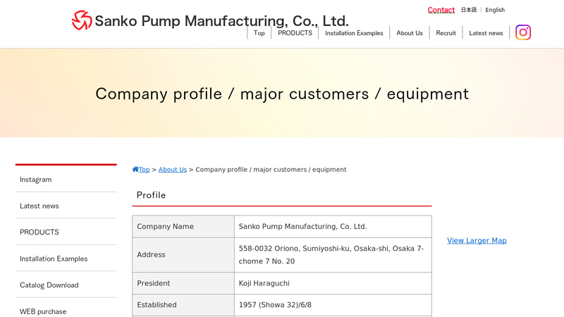 Sanko Pump Manufacturing, Co., Ltd. (Official)