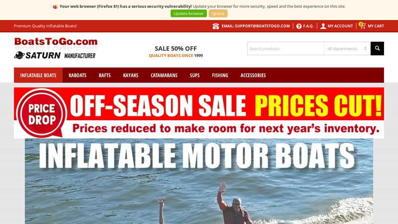 Saturn Inflatable Boats for Sale