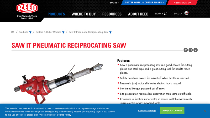 Saw It Pneumatic Reciprocating Saw
