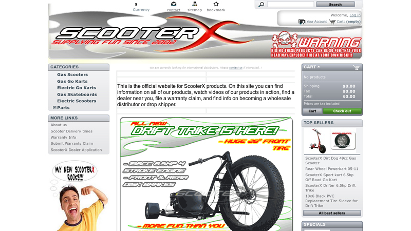 ScooterX Wholesale Go Kart, Gas Scooter, & Electric Go Cart Supplier