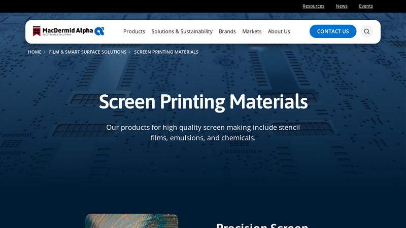 Screen Printing Materials