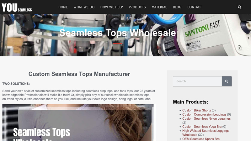 Seamless Tops Wholesale