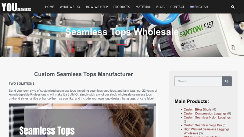 Seamless Tops Wholesale