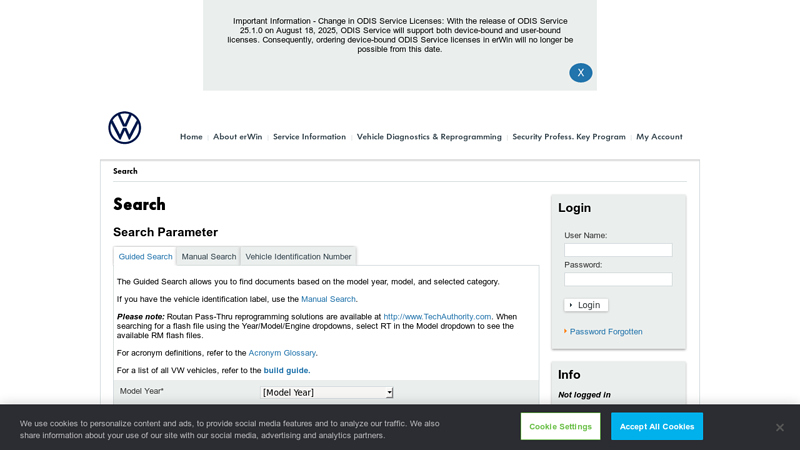 Search - erWin Online