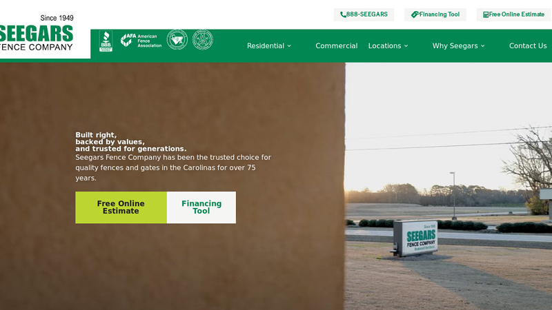 Seegars Fence Company - NC, SC, GA