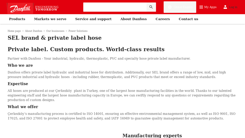 SEL brand & private label hose