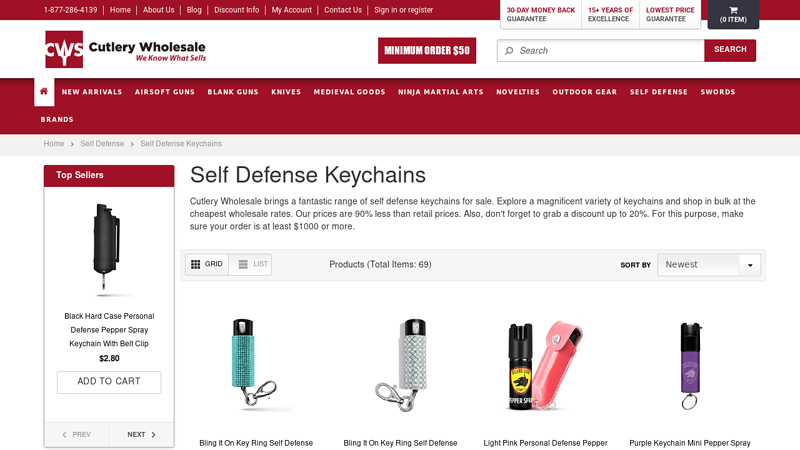 Self Defense Keychains for Sale at cheap Wholesale Price