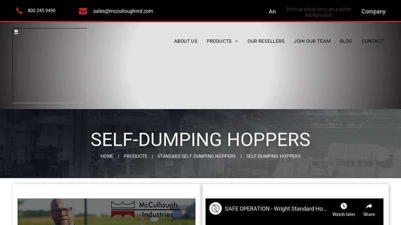 Self-Dumping Hoppers