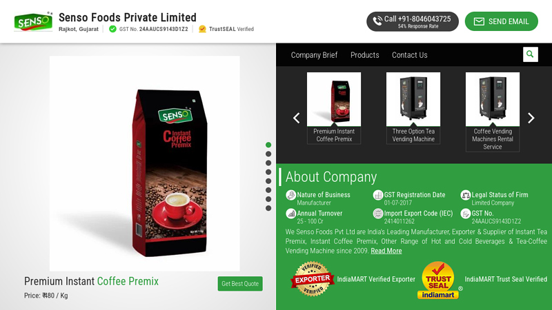 Senso Foods Private Limited, Rajkot