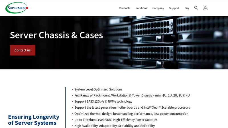 Server Chassis / Cases for Rackmount, Tower & Workstation