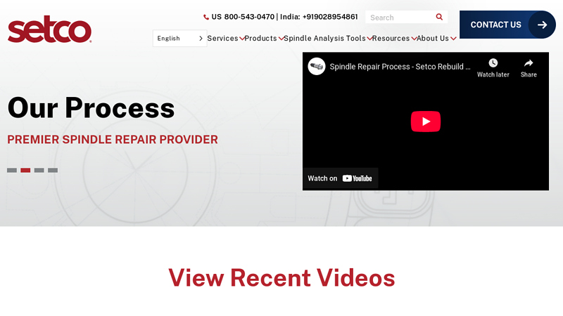 Setco: Precision Spindle Repair & Rebuild