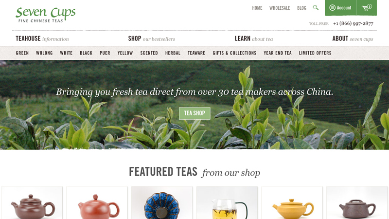 Seven Cups Fine Chinese Teas