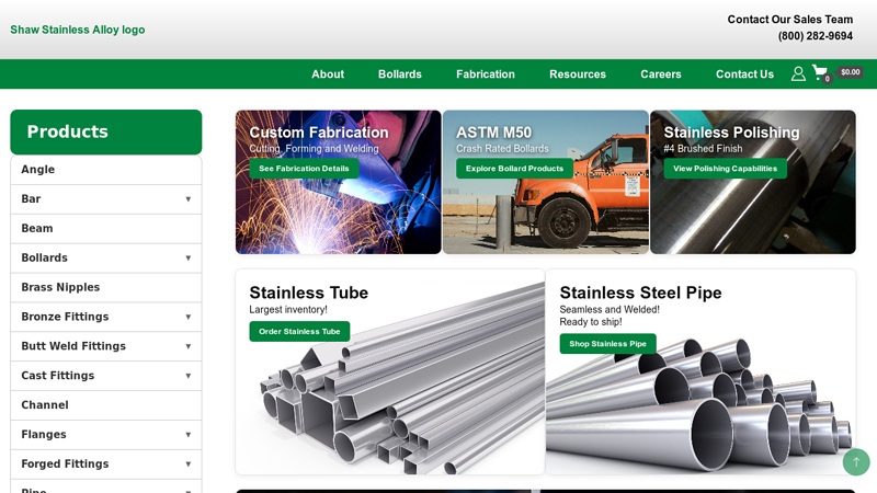 Shaw Stainless, Steel Pipe & Tube Supplier