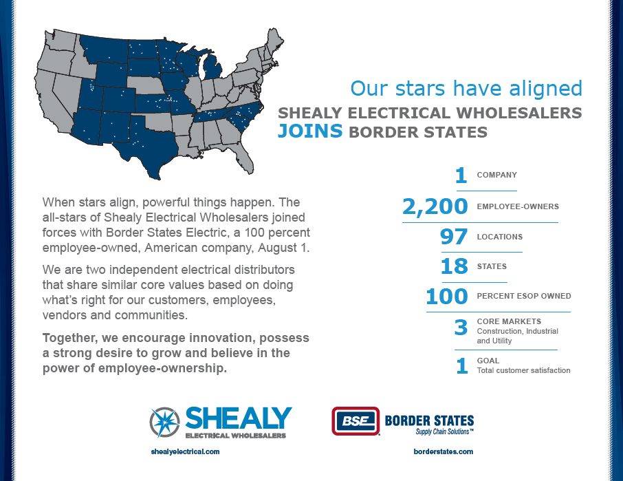 Shealy Electrical Wholesalers Officially Now Border States Electric