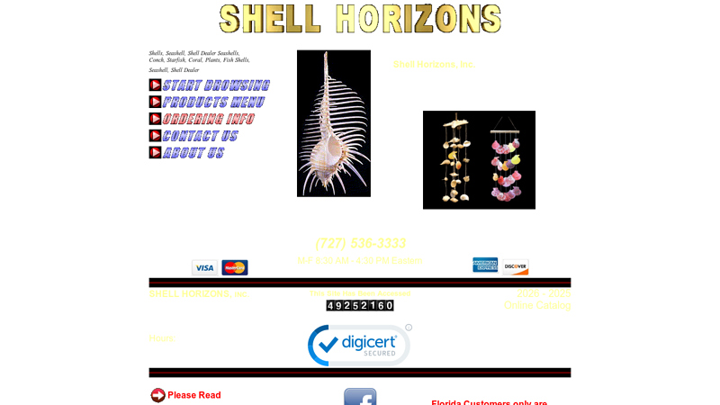 Shell Horizons, Inc. Seashells Shells Wholesale Shell Dealer