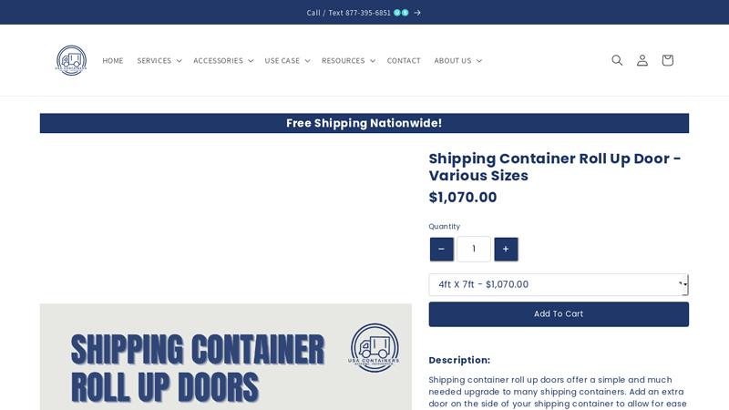 Shipping Container Roll Up Door