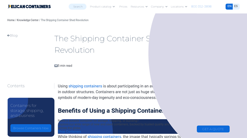 Shipping Container Sheds