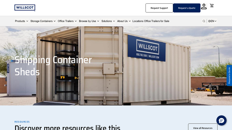 Shipping Container Storage Sheds