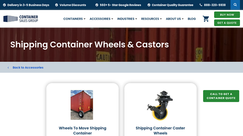 Shipping Container Wheels & Castors