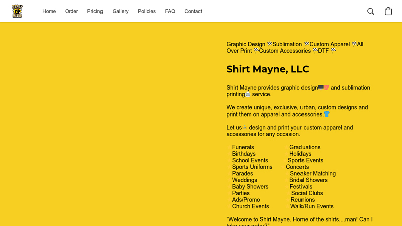 Shirt Mayne custom t-shirts