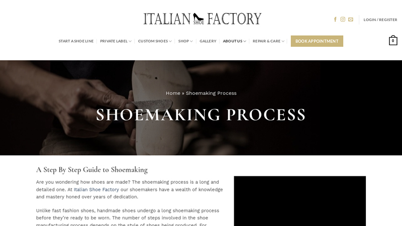Shoemaking Process: How Shoes Are Made