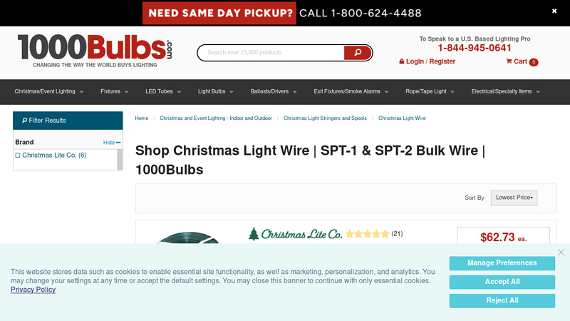 Shop Christmas Light Wire