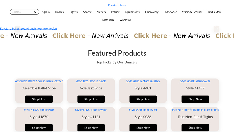 Shop Eurotard Dancewear