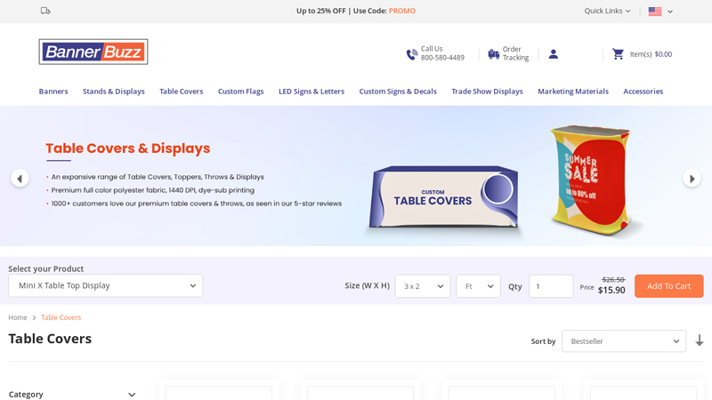 Shop for Custom Table Covers at Best Price