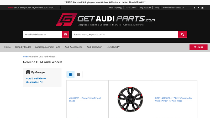 Shop Genuine OEM Audi Wheels