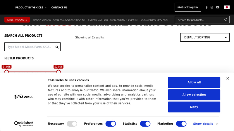 SHOP Hoods AFTERMARKET PARTS & PRODUCTS