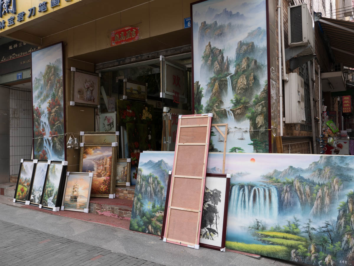 Shop in China's most concentrated Oil Painting Production ...