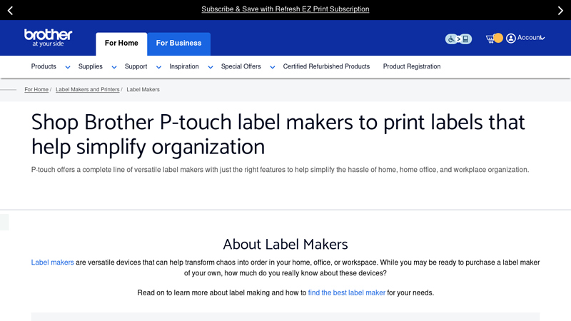 Shop label makers – P