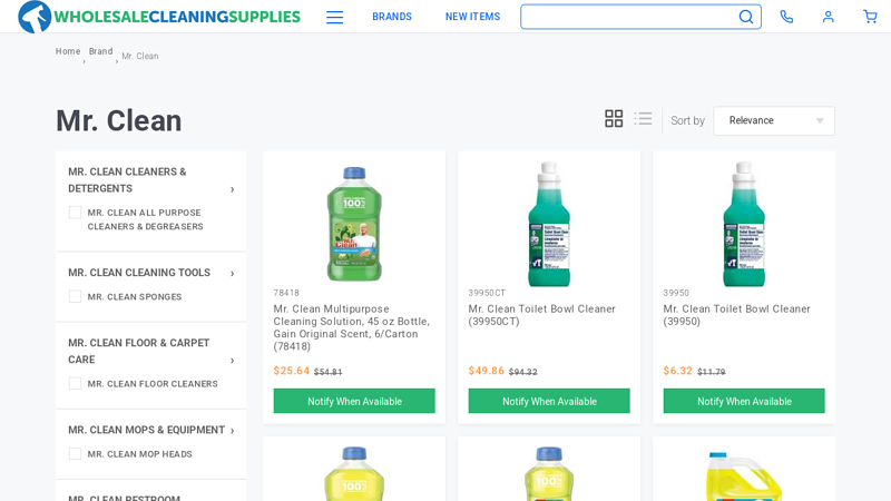 Shop Mr. Clean Products