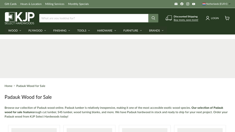 Shop Padauk Lumber for Sale