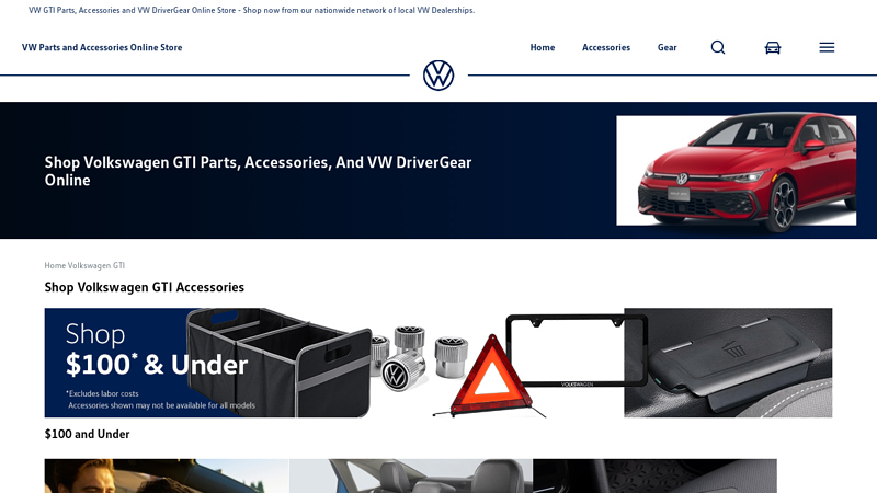 Shop Volkswagen GTI Parts, Accessories, and VW DriverGear Online